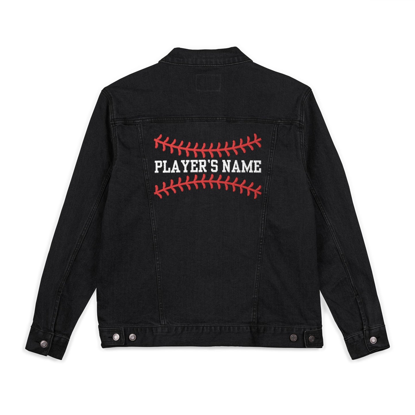 Personalized Black Denim Jacket