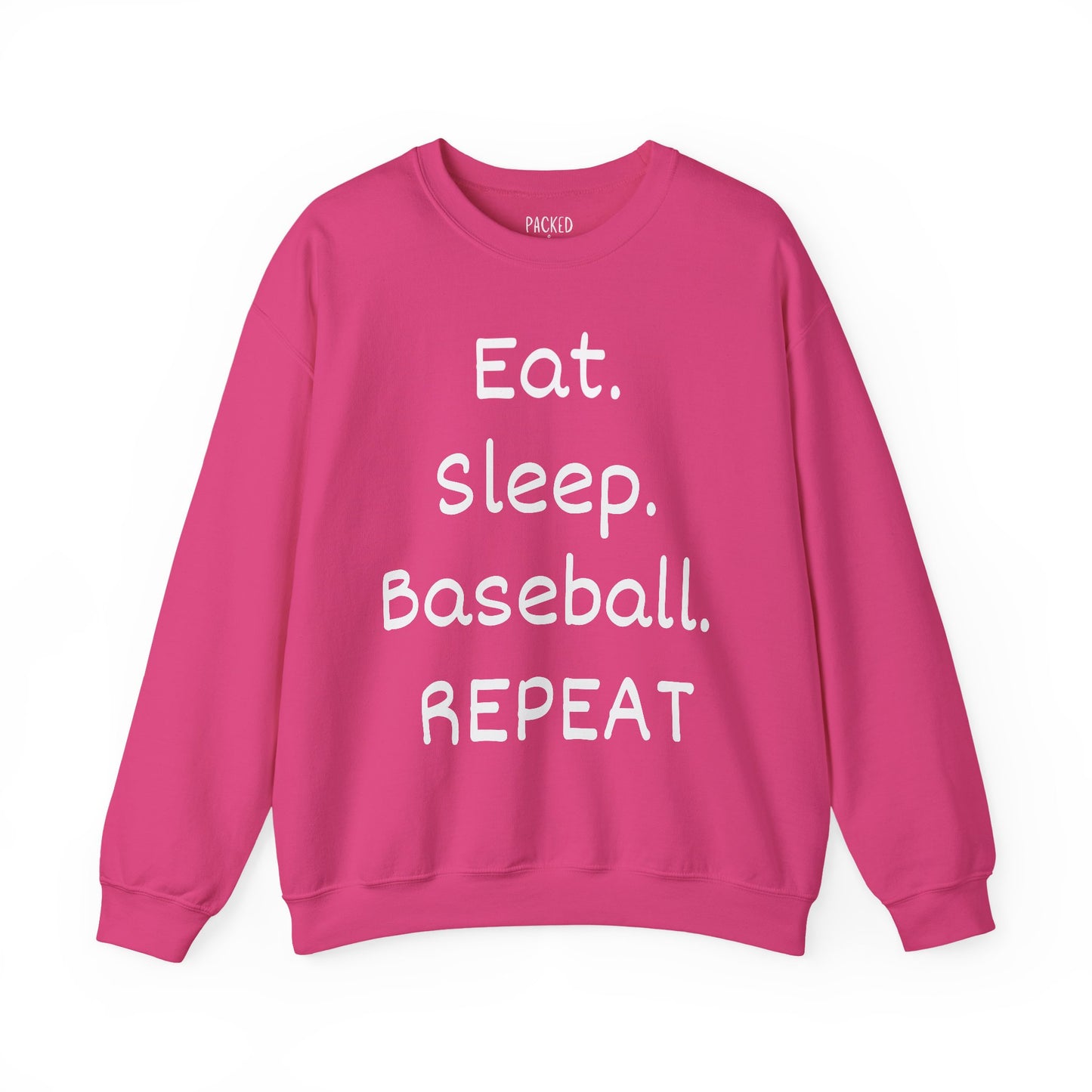 Eat. Sleep. Baseball. Repeat Crewneck Sweatshirt