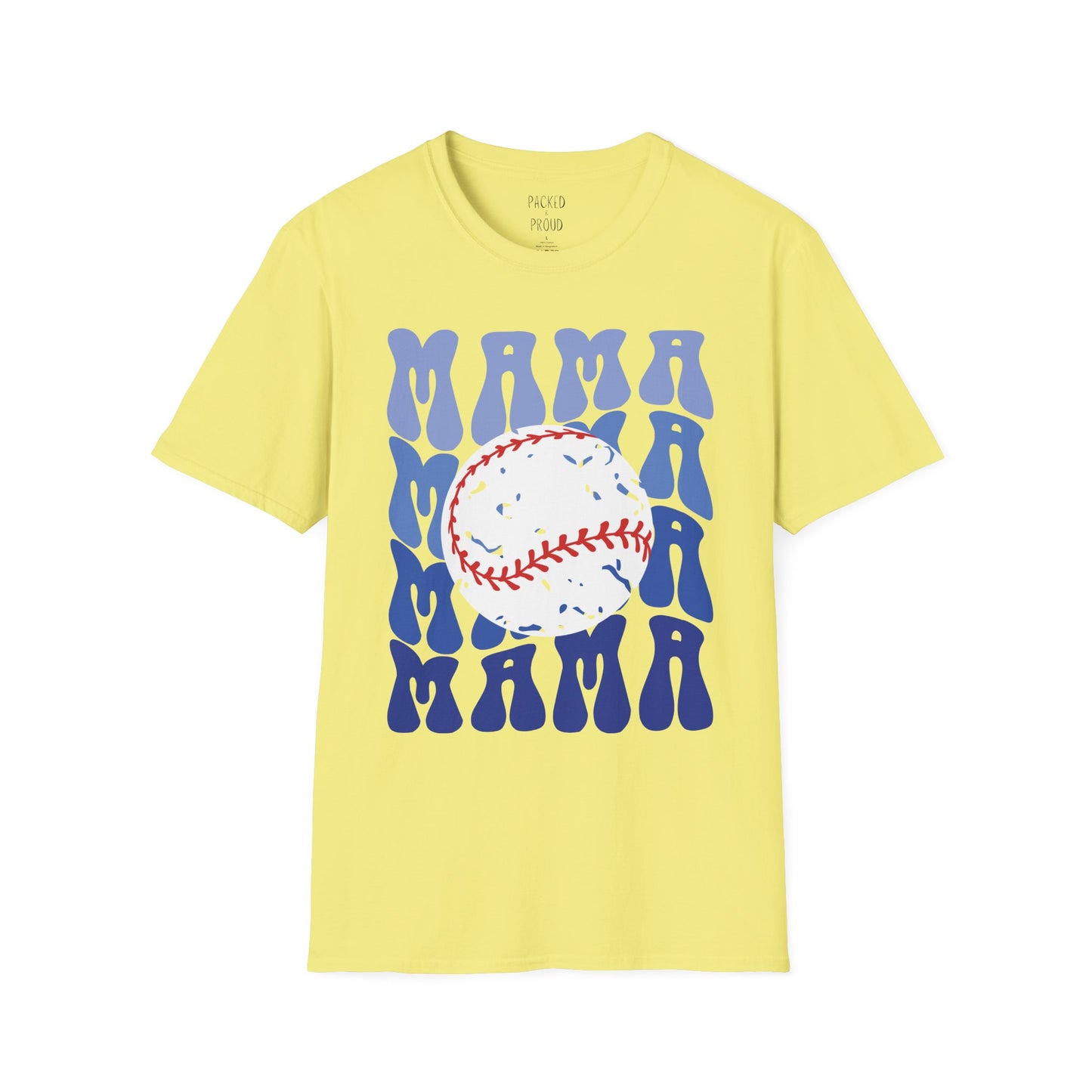 Baseball Blues Mama T-Shirt