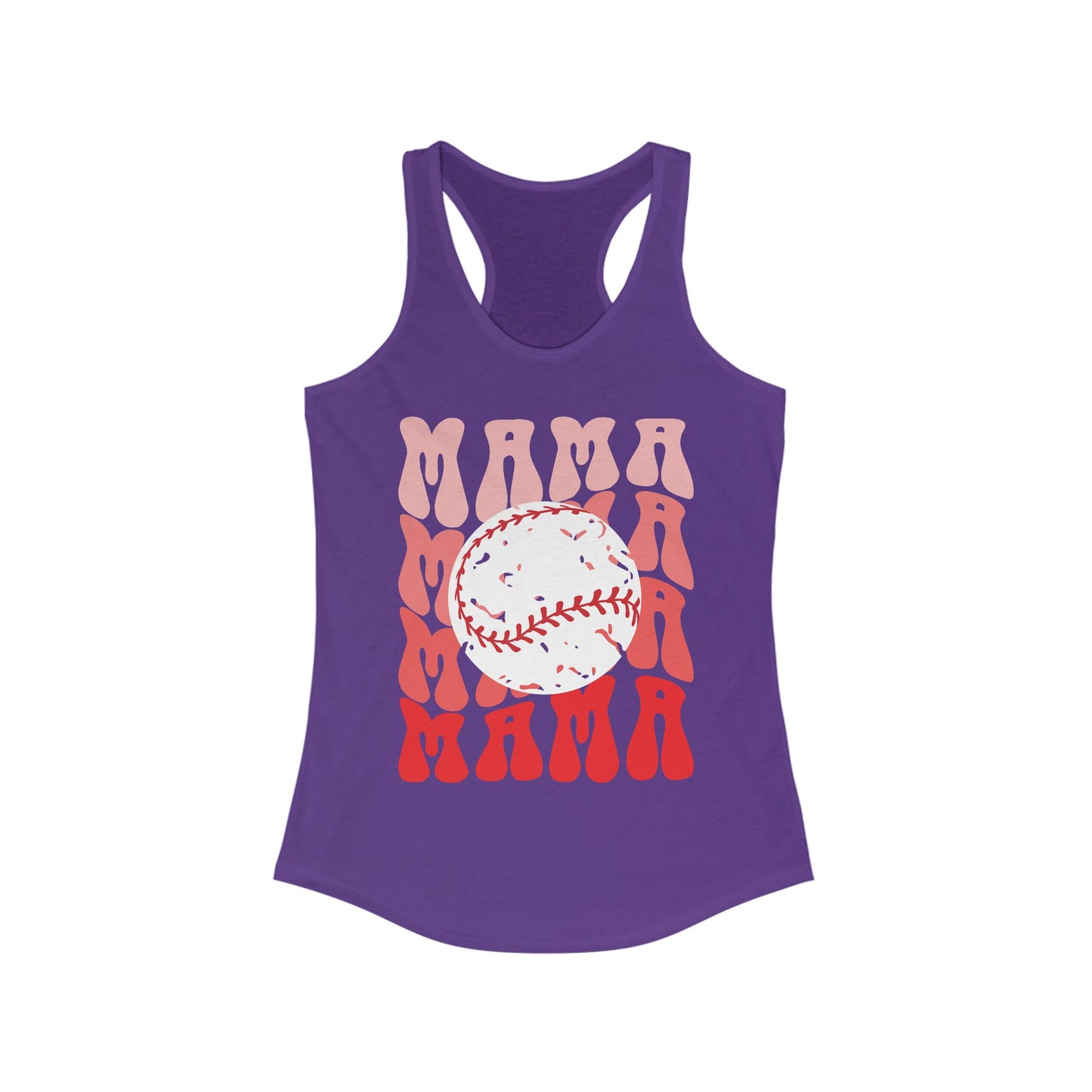 Red, Retro & Ready Mama Racerback Tank