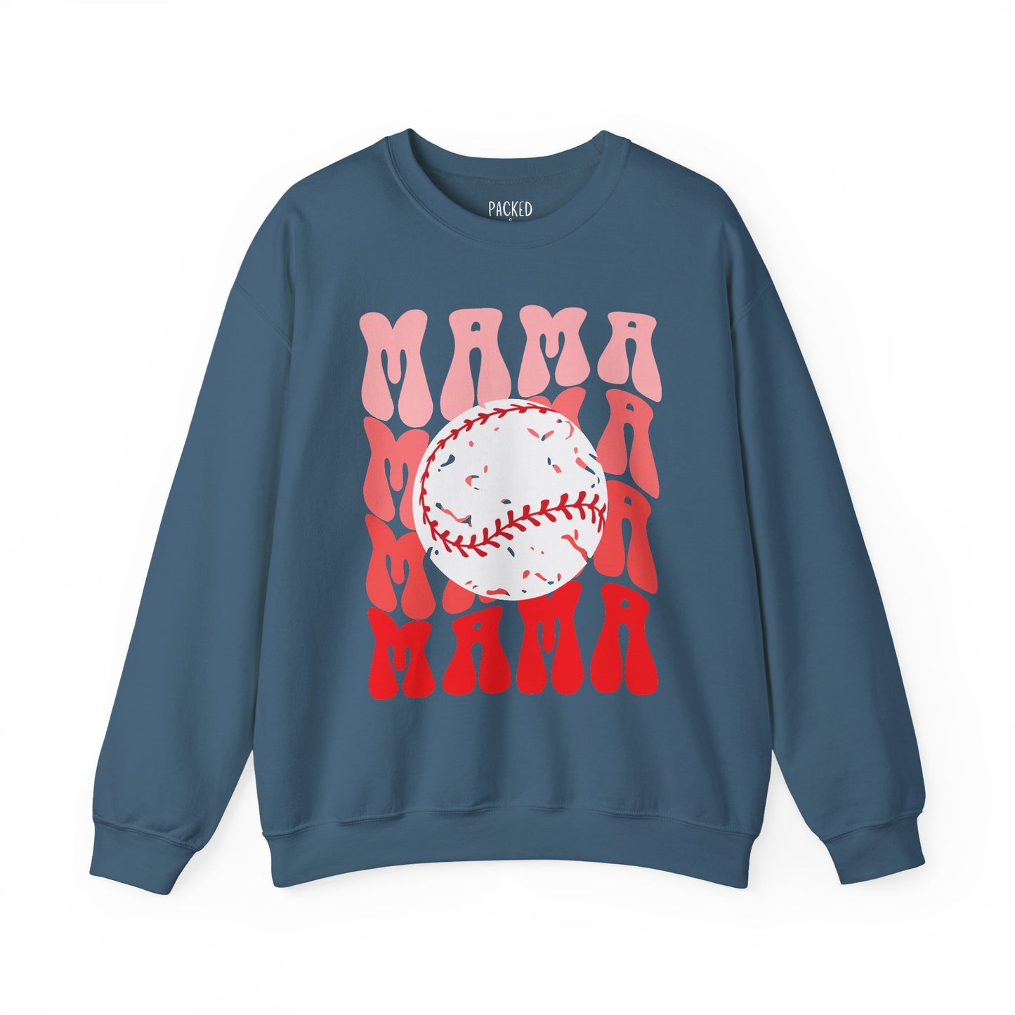 Red, Retro & Ready Mama Crewneck Sweatshirt