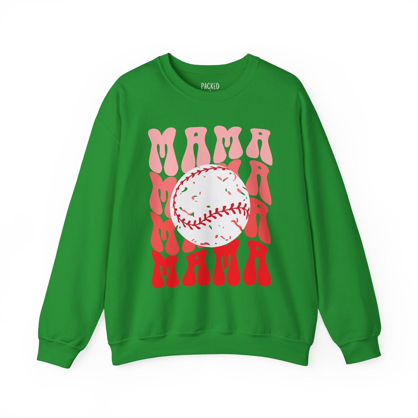 Red, Retro & Ready Mama Crewneck Sweatshirt