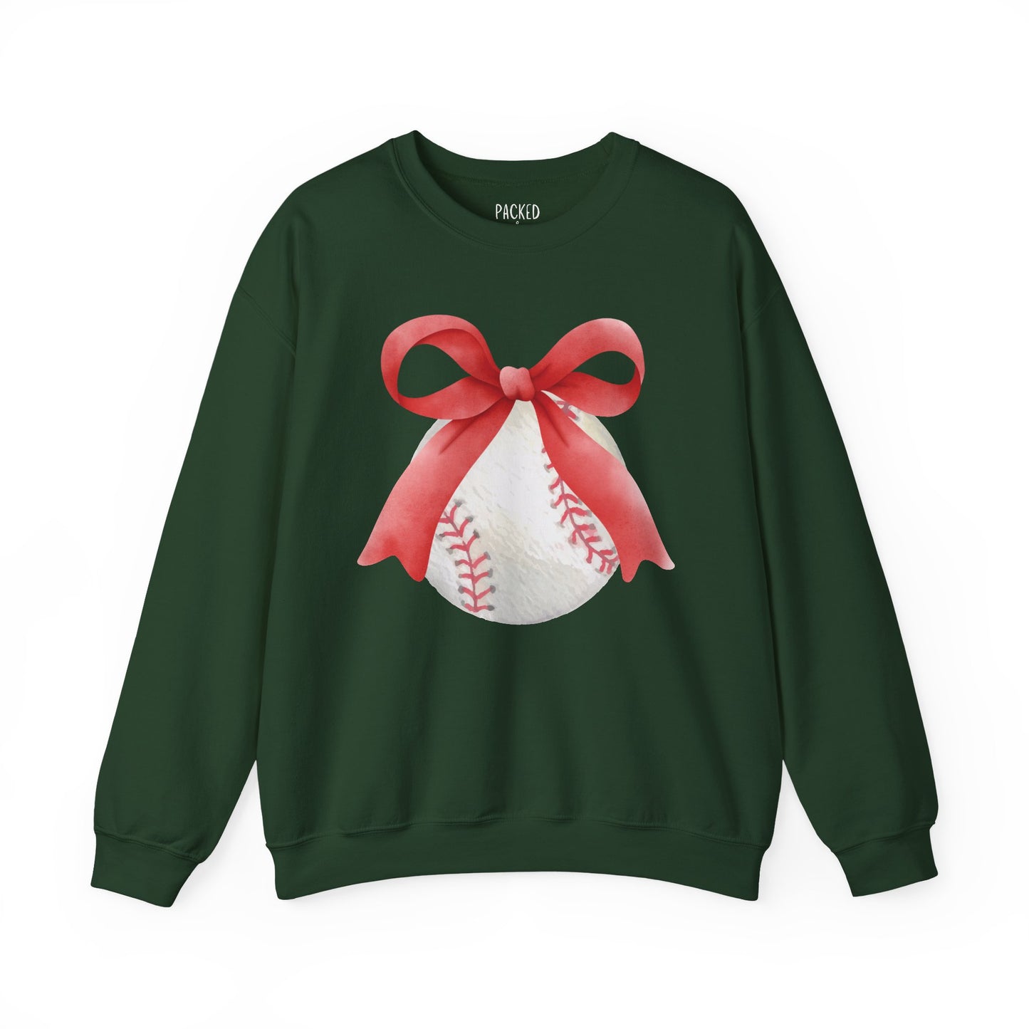 Bows to Baseball Crewneck Sweatshirt