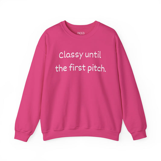 Baseball Mom Energy Crewneck Sweatshirt