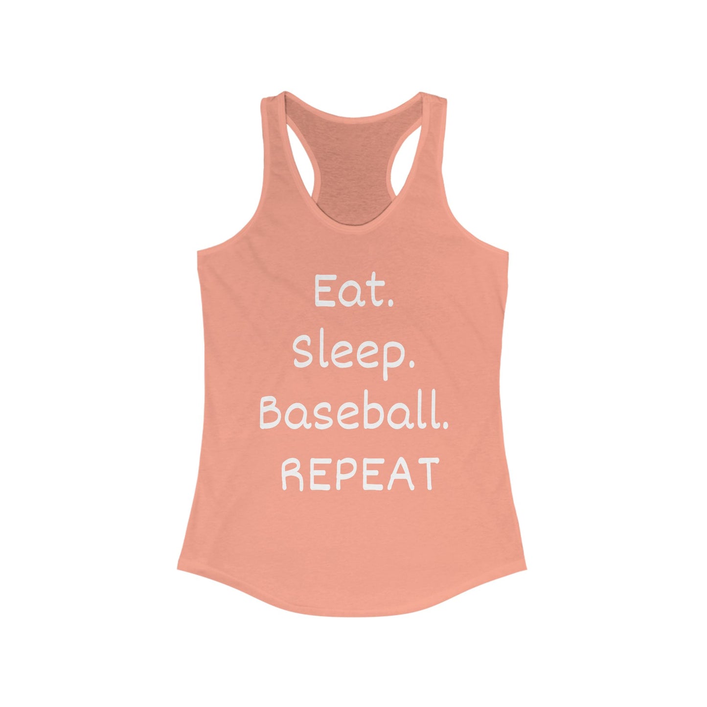 Eat. Sleep. Baseball. Repeat Racerback Tank