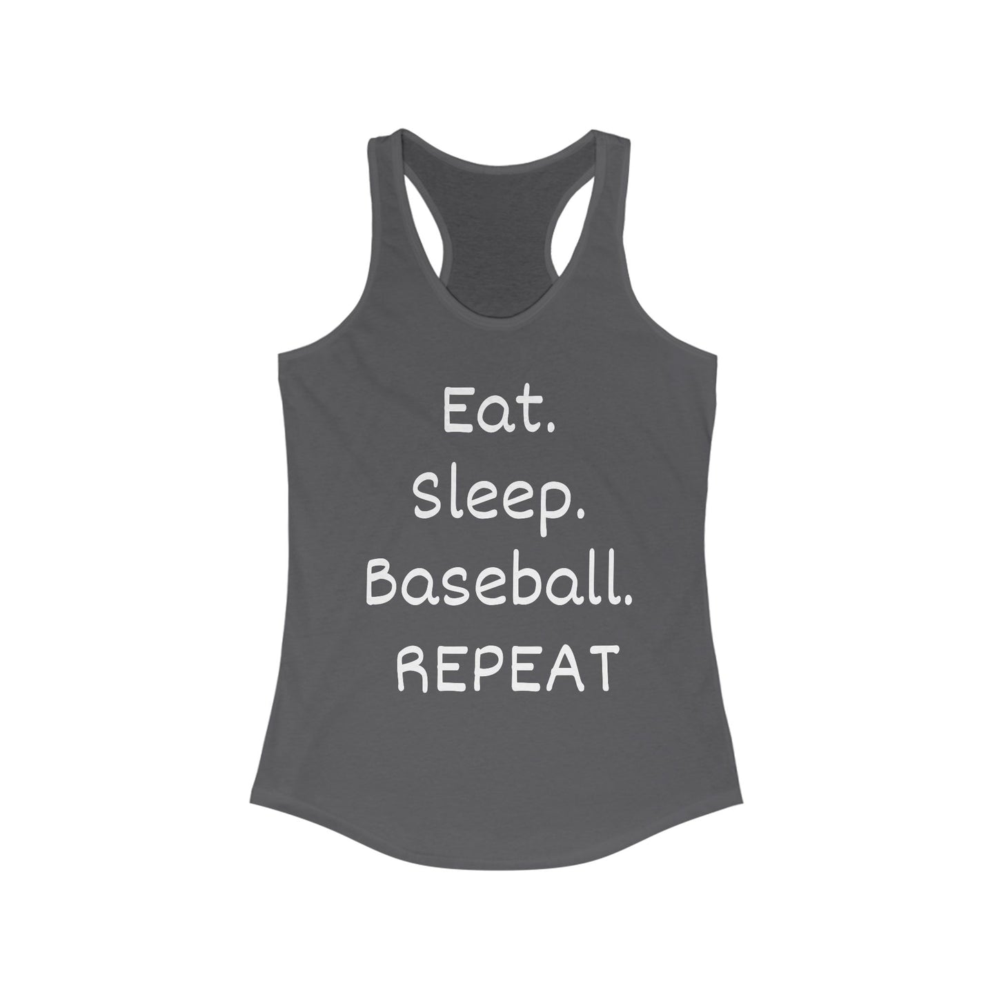 Eat. Sleep. Baseball. Repeat Racerback Tank