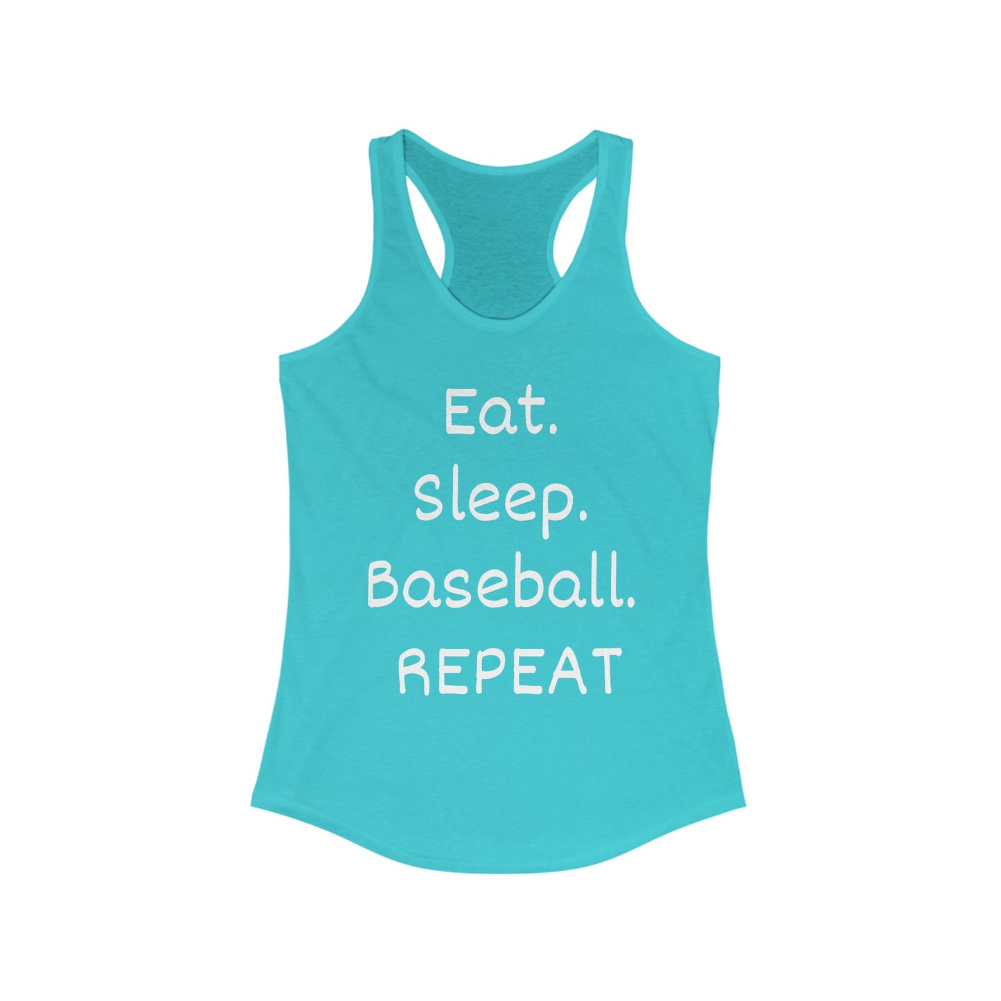 Eat. Sleep. Baseball. Repeat Racerback Tank