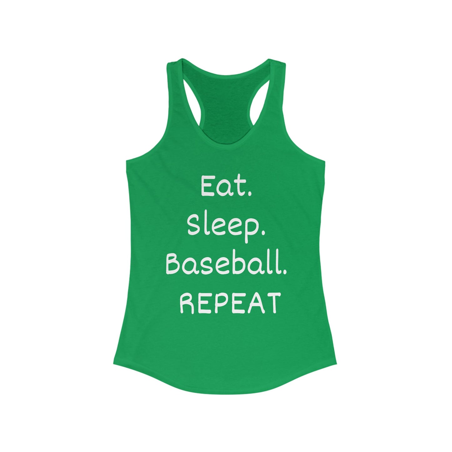 Eat. Sleep. Baseball. Repeat Racerback Tank