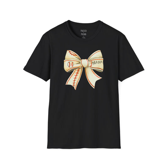 Baseball Bow Mama T-Shirt