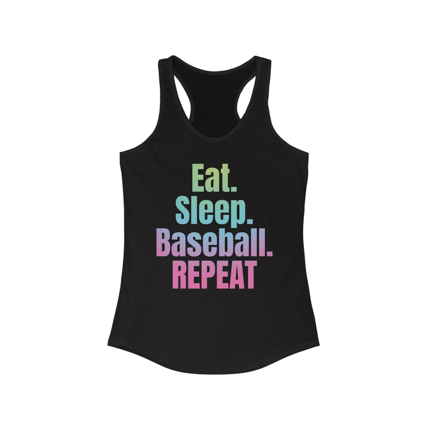 Nonstop Baseball Life Racerback Tank
