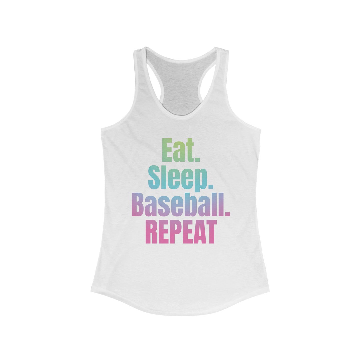 Nonstop Baseball Life Racerback Tank
