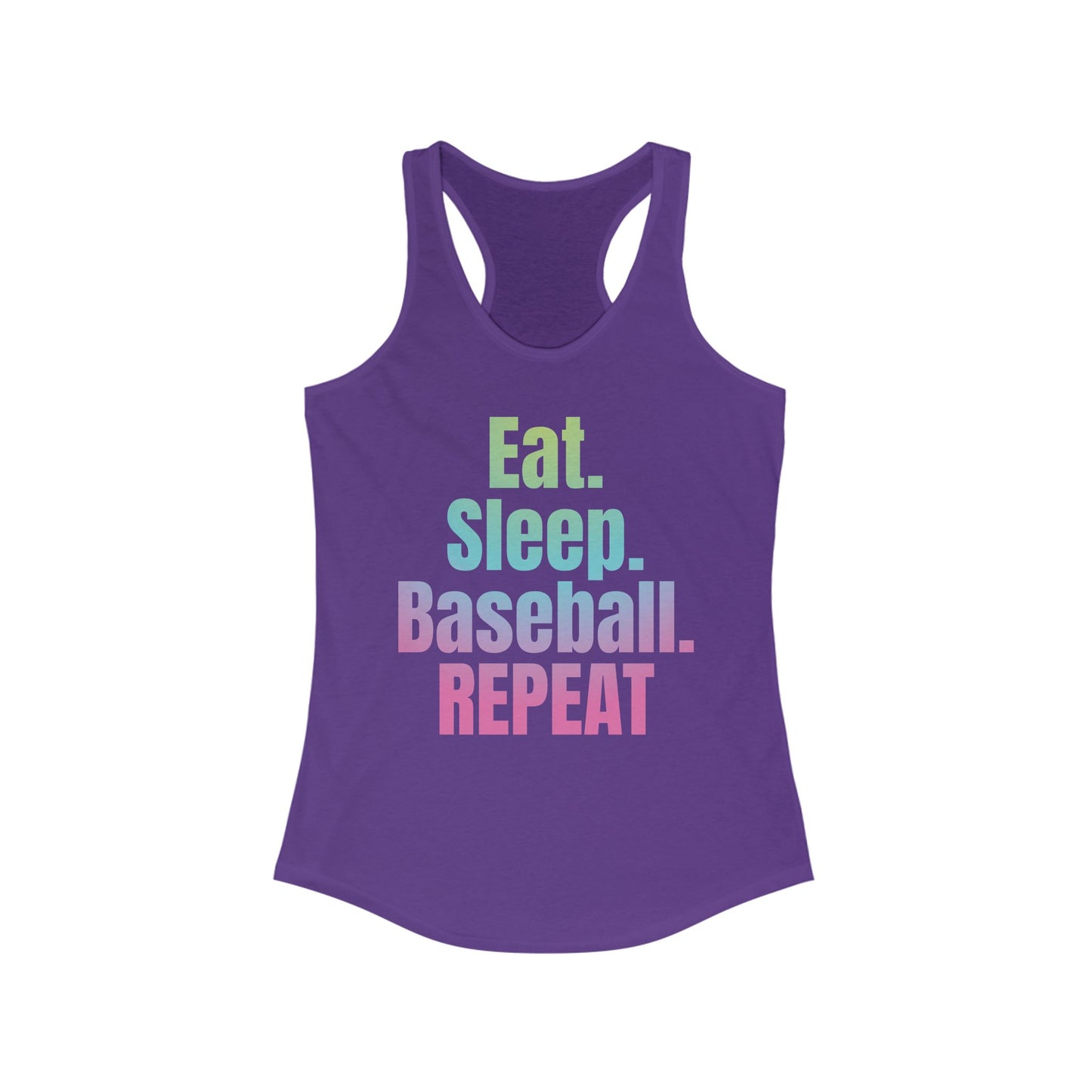 Nonstop Baseball Life Racerback Tank