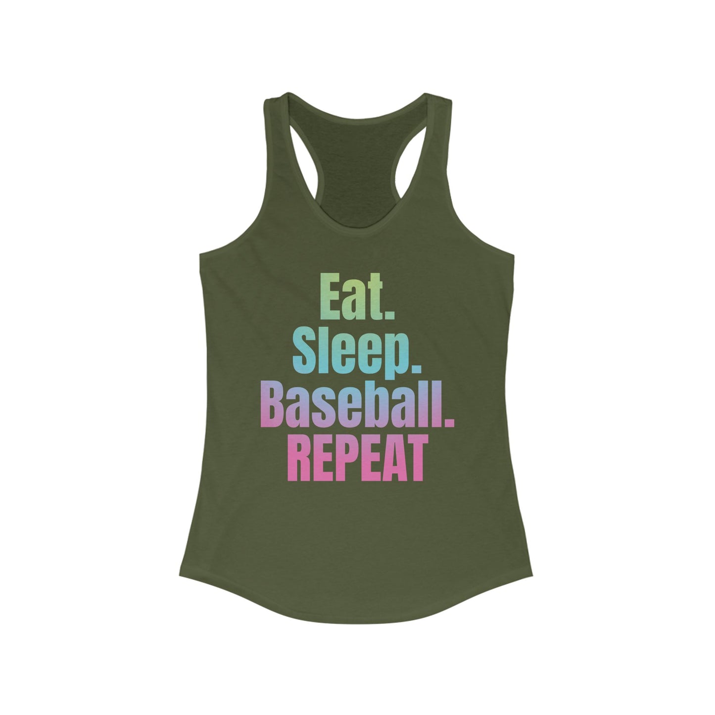 Nonstop Baseball Life Racerback Tank