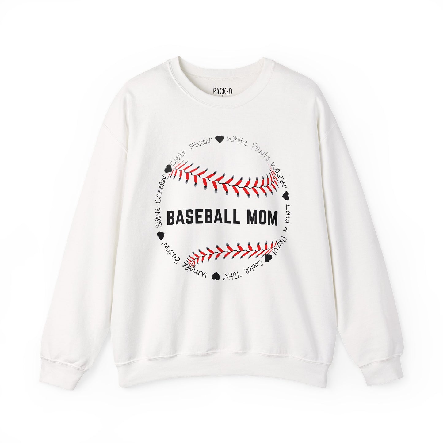 Loud and Proud Baseball Mom Crewneck Sweatshirt
