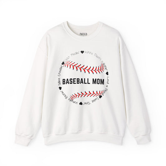 Loud and Proud Baseball Mom Crewneck Sweatshirt
