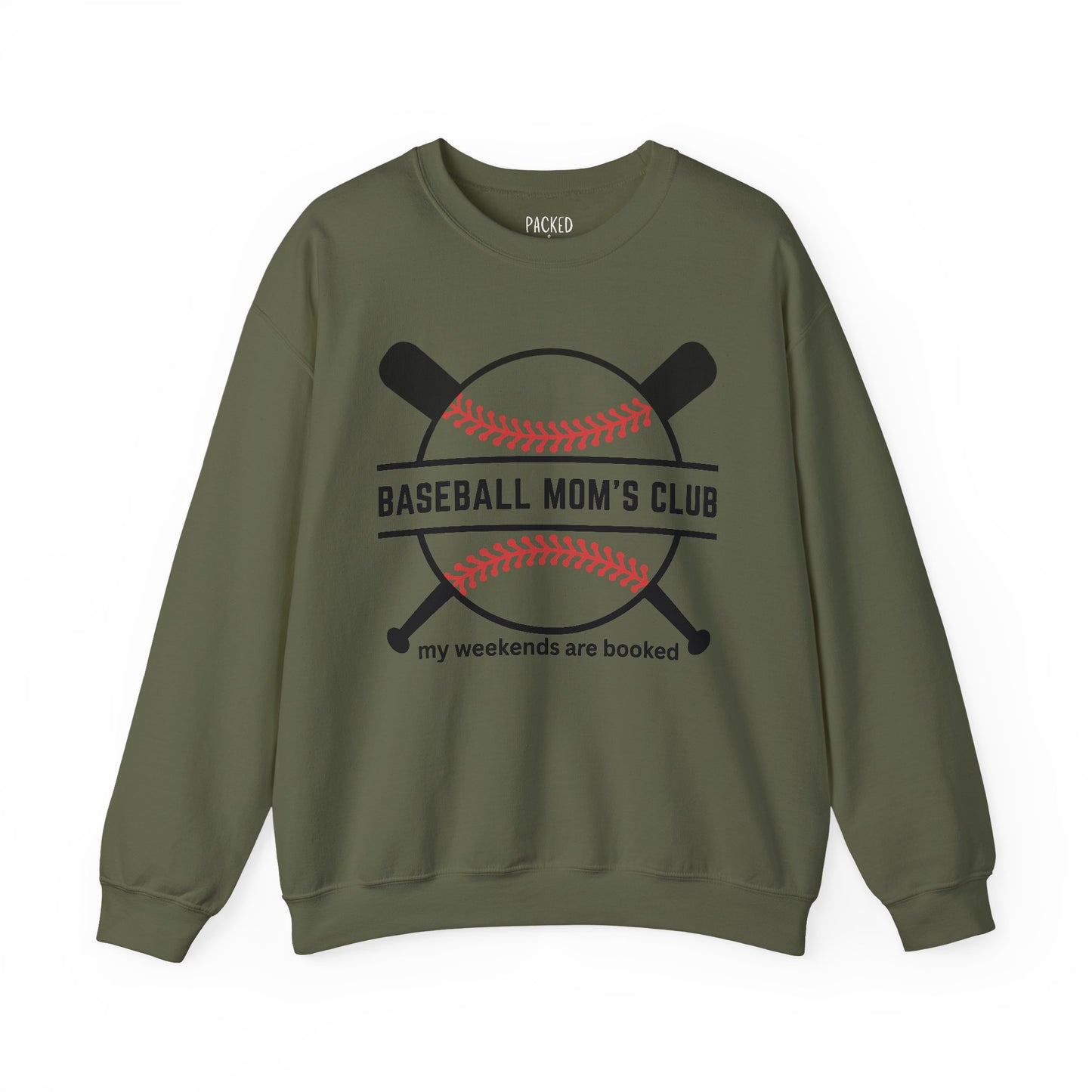 Baseball Mom's Club Crewneck Sweatshirt