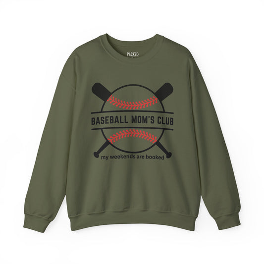 Baseball Mom's Club Crewneck Sweatshirt