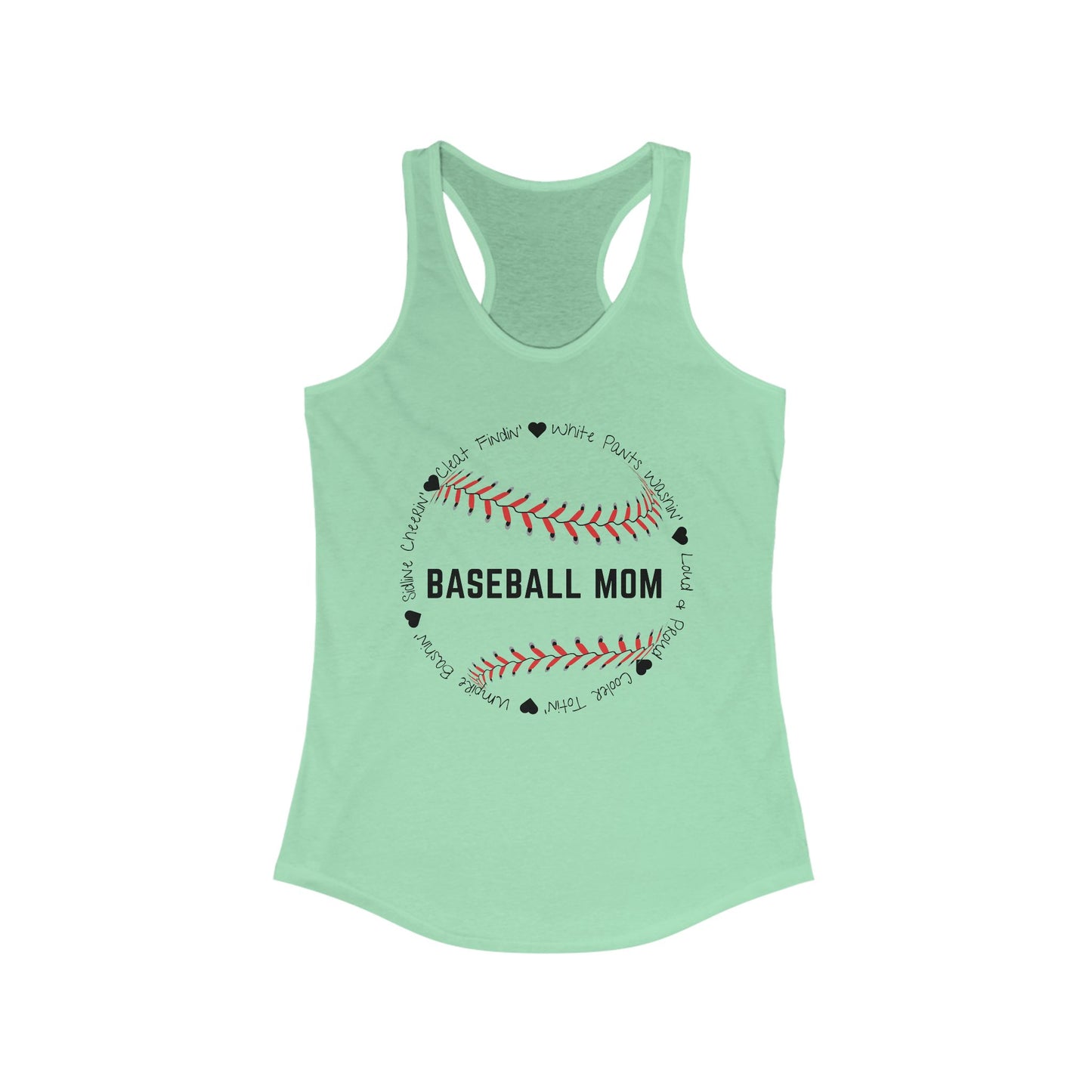 Loud and Proud Baseball Mom Racerback Tank