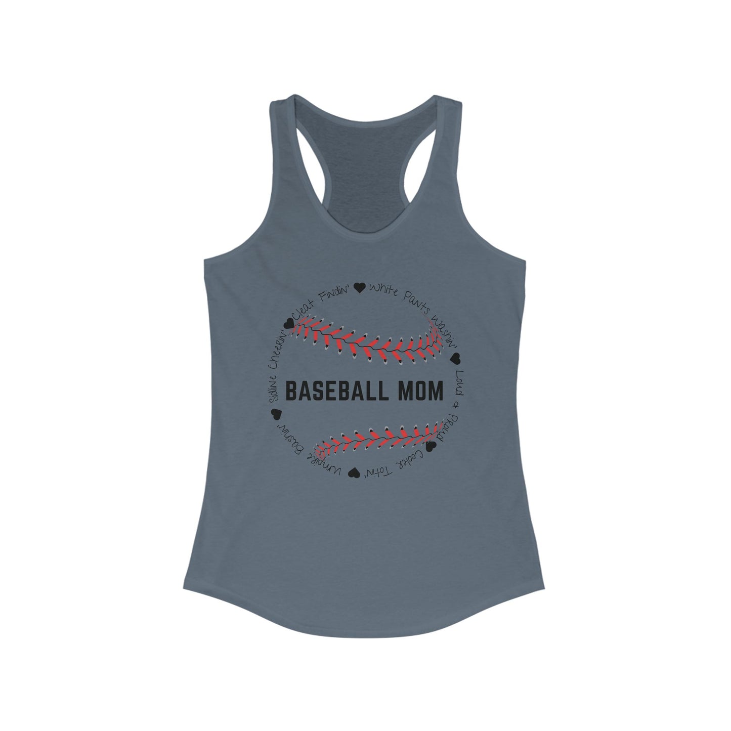 Loud and Proud Baseball Mom Racerback Tank