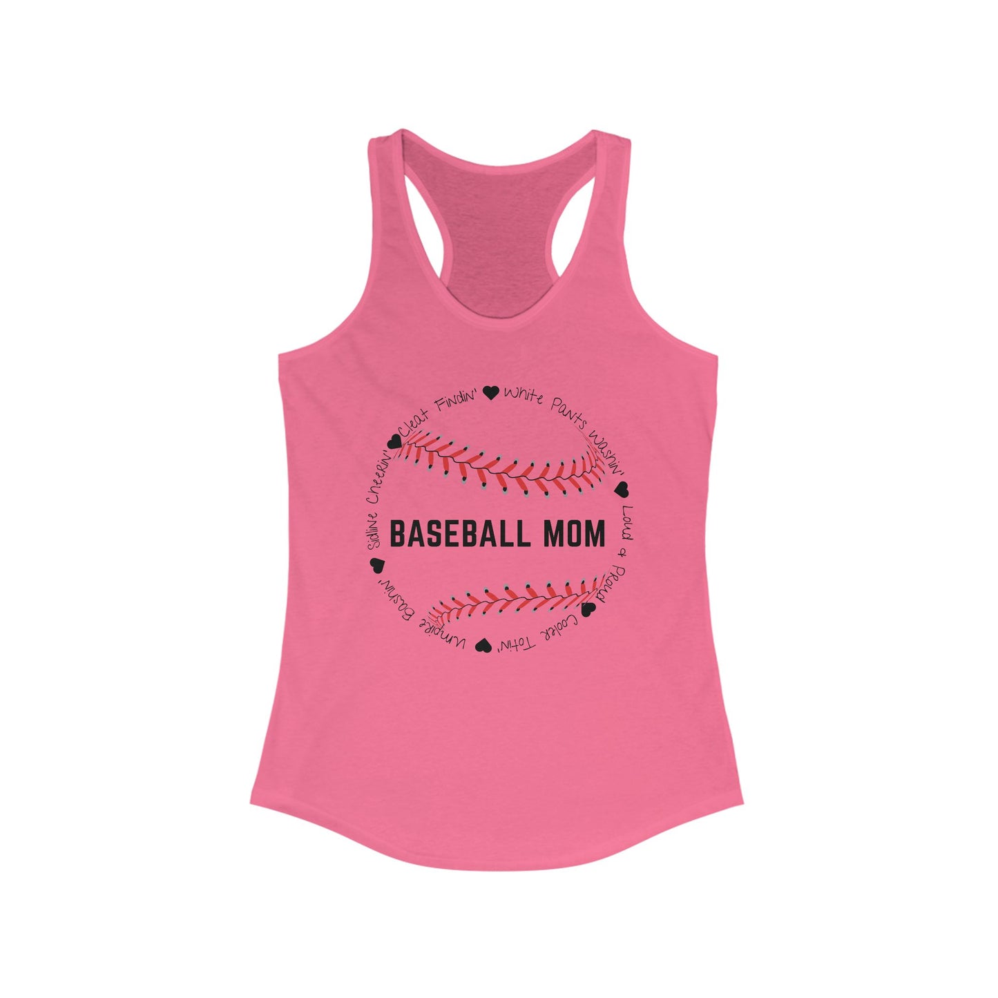 Loud and Proud Baseball Mom Racerback Tank