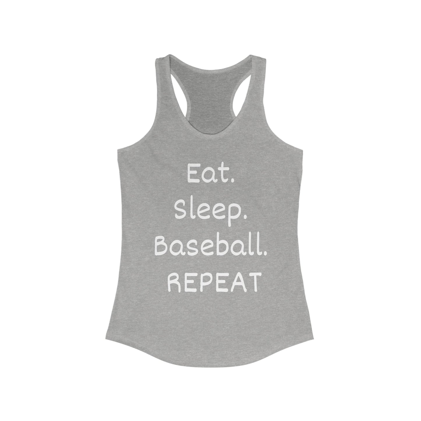 Eat. Sleep. Baseball. Repeat Racerback Tank