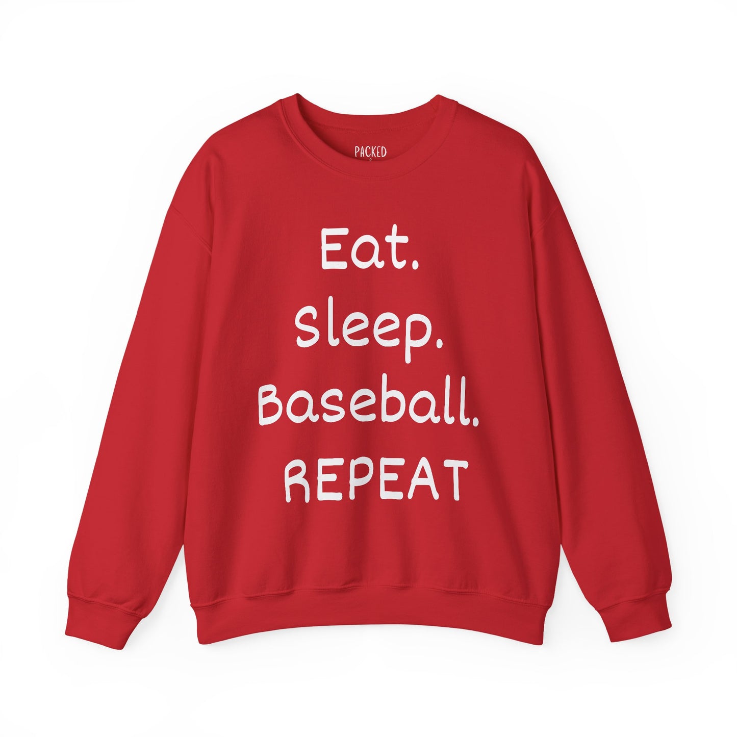 Eat. Sleep. Baseball. Repeat Crewneck Sweatshirt