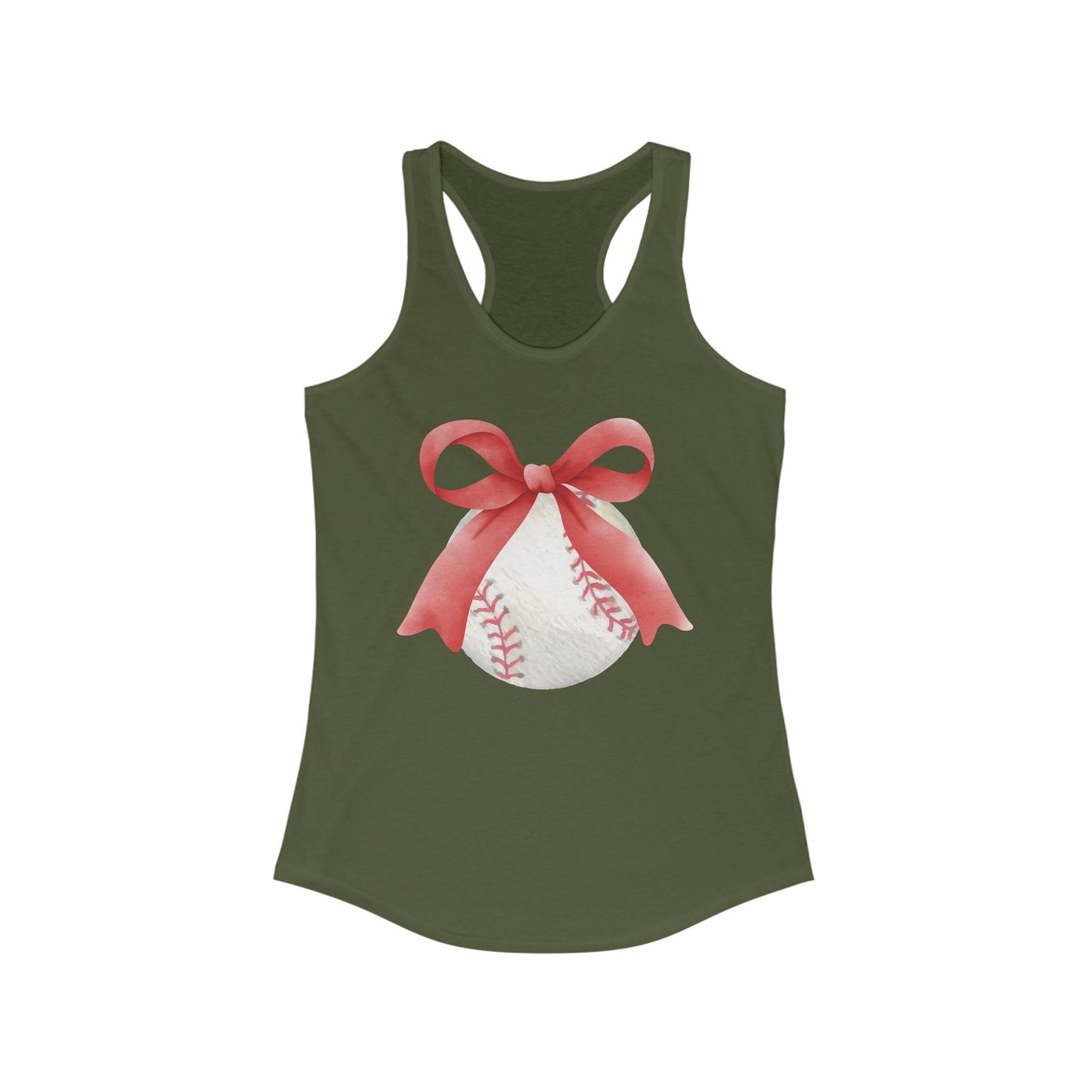 Bows to Baseball Racerback Tank