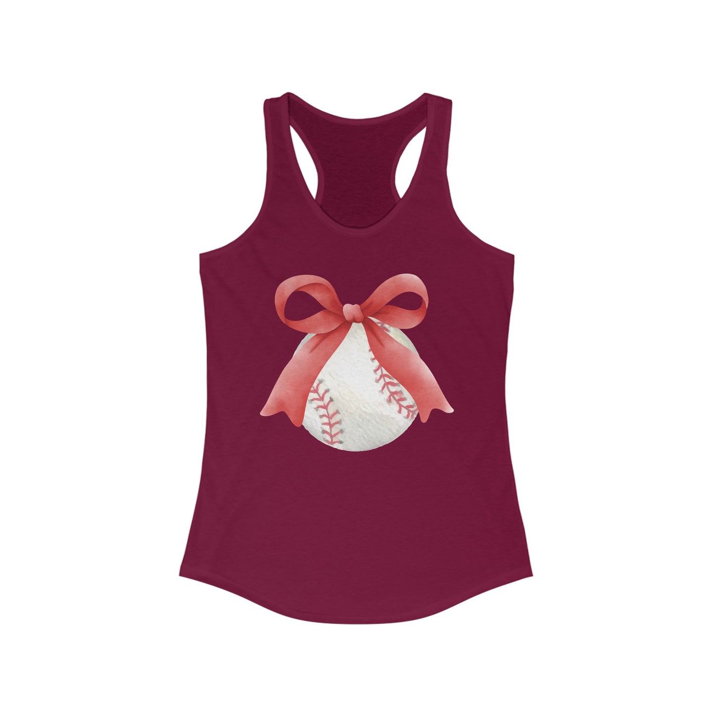 Bows to Baseball Racerback Tank