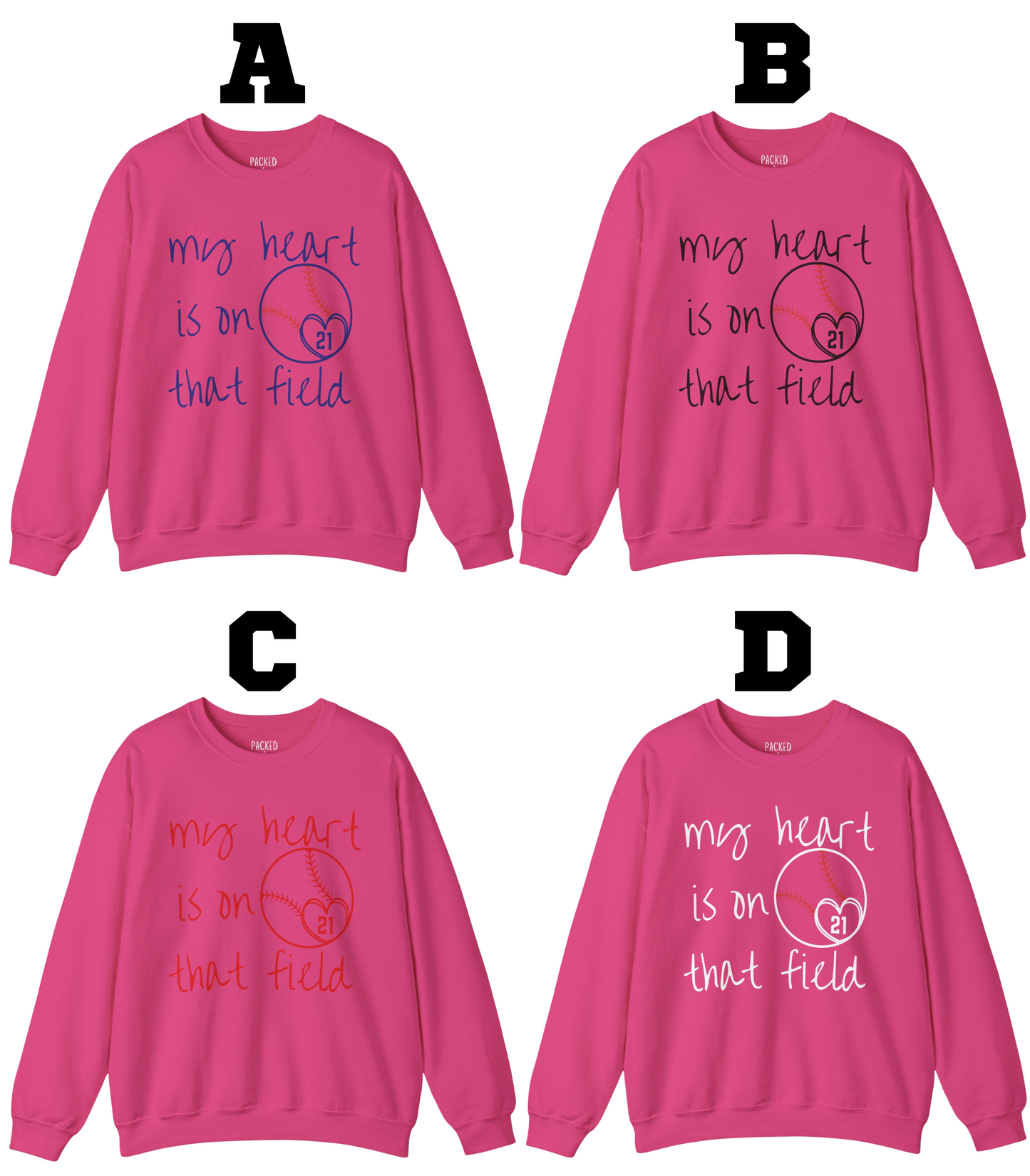 Where My Heart Plays Crewneck Sweatshirt