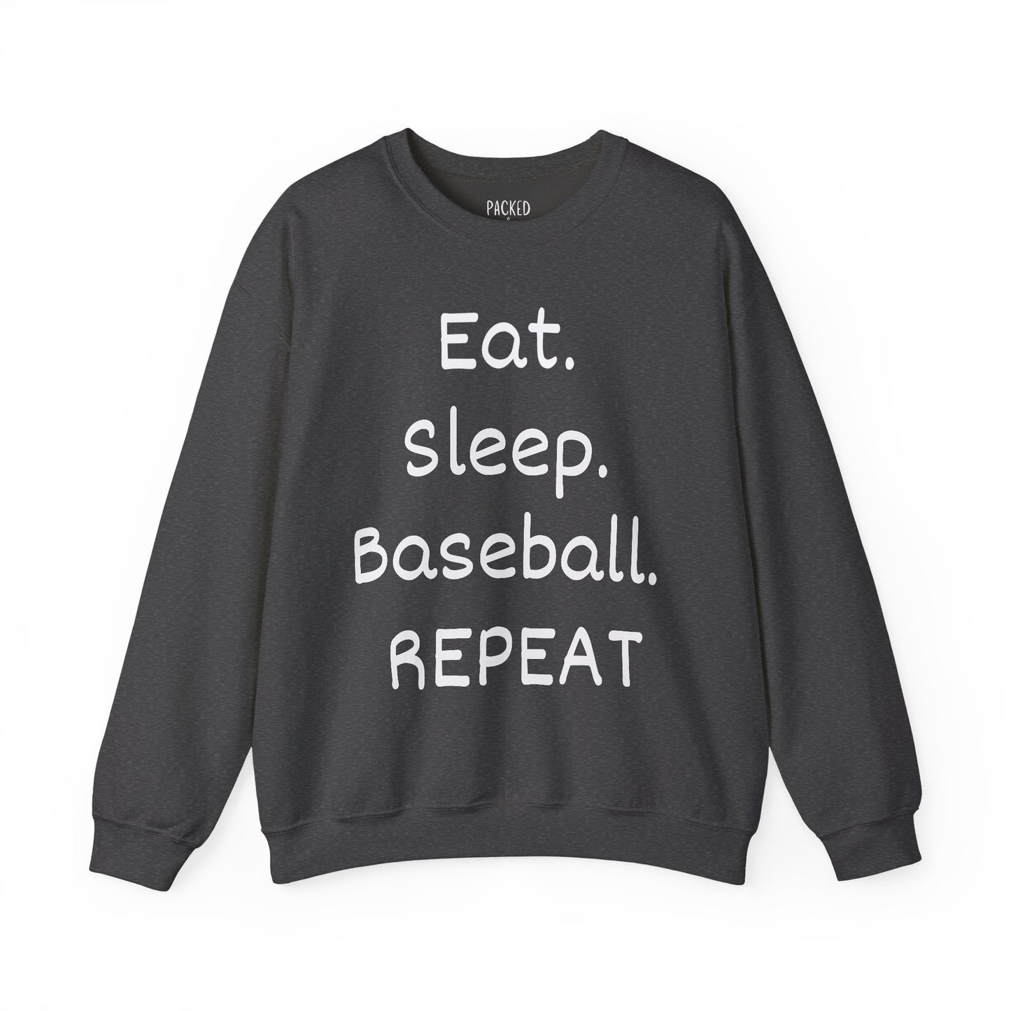 Eat. Sleep. Baseball. Repeat Crewneck Sweatshirt
