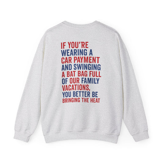 Not a Gentle Baseball Mom Crewneck Sweatshirt