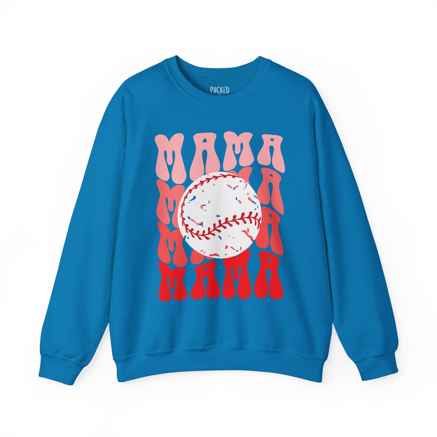 Red, Retro & Ready Mama Crewneck Sweatshirt