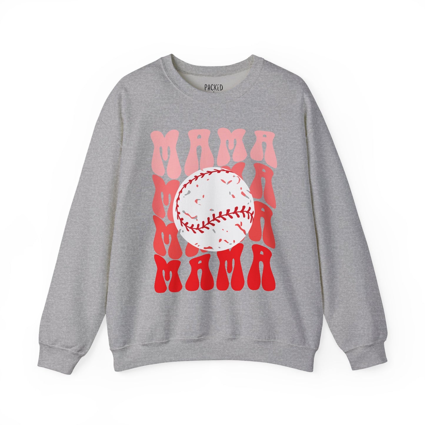 Red, Retro & Ready Mama Crewneck Sweatshirt