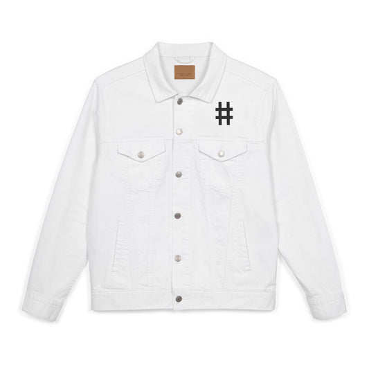 Personalized White Denim Jacket
