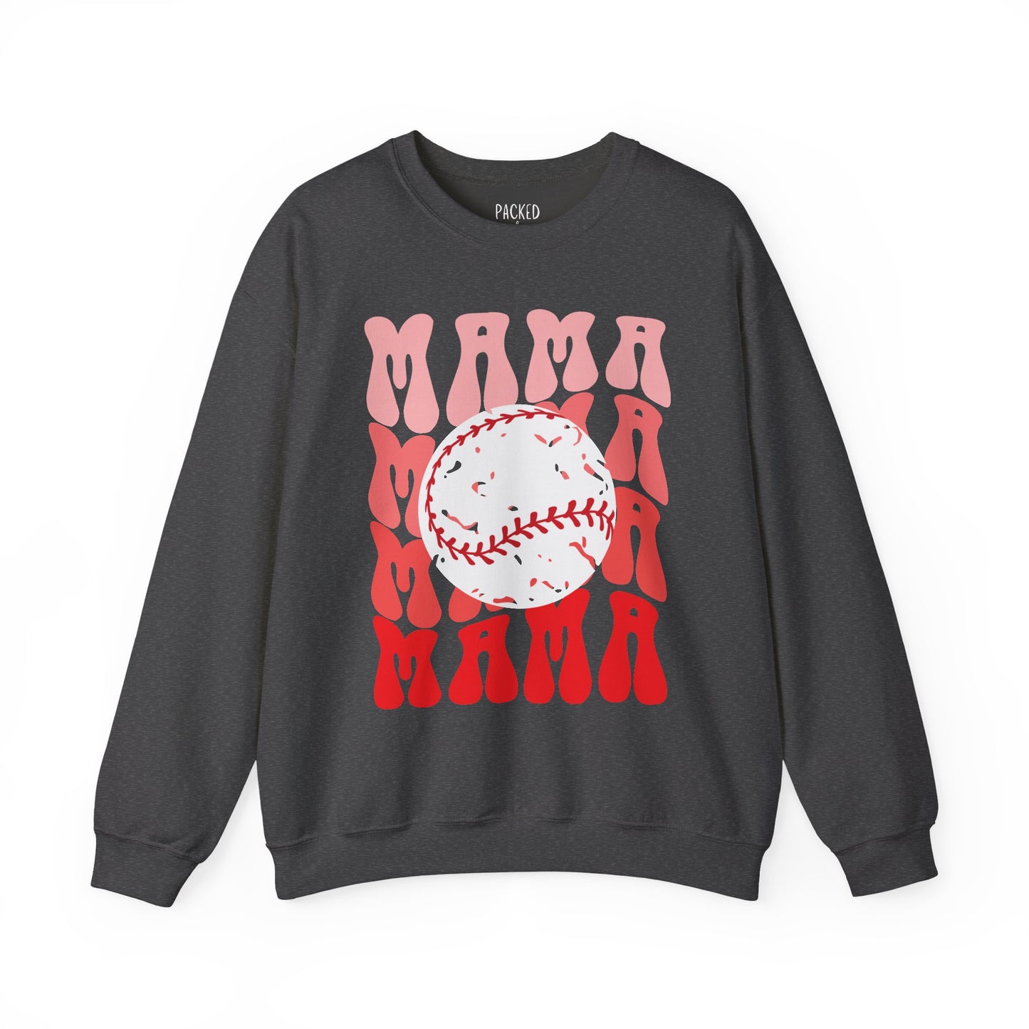 Red, Retro & Ready Mama Crewneck Sweatshirt