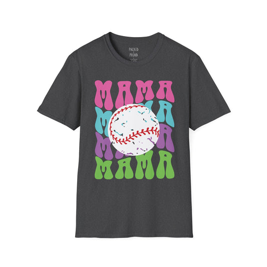 Color Me Baseball Mama T-Shirt