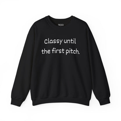 Baseball Mom Energy Crewneck Sweatshirt