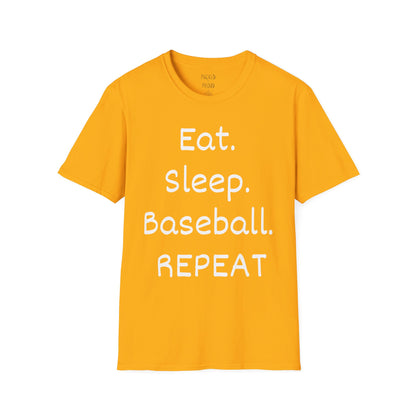 Eat. Sleep. Baseball. Repeat T-Shirt