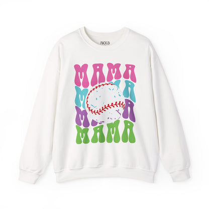 Color Me Baseball Mama Crewneck Sweatshirt