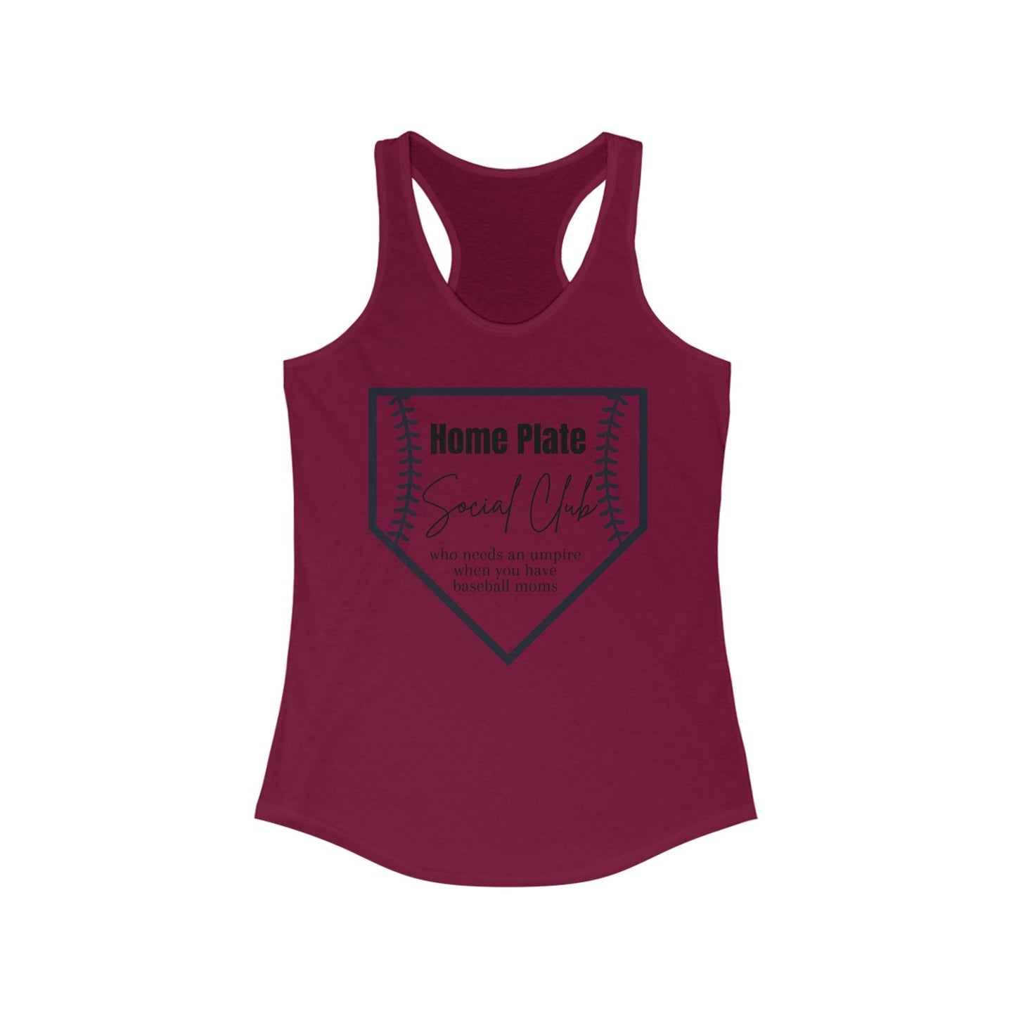 Home Plate Social Club Racerback Tank