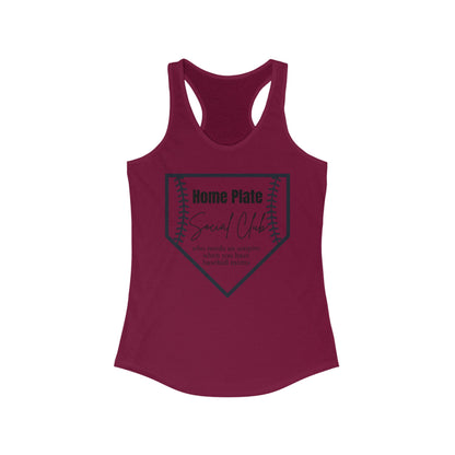 Home Plate Social Club Racerback Tank