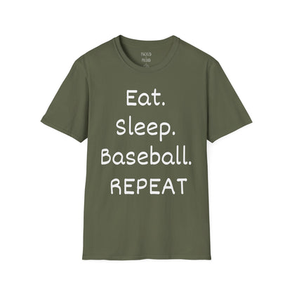 Eat. Sleep. Baseball. Repeat T-Shirt