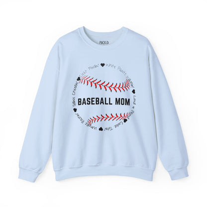 Loud and Proud Baseball Mom Crewneck Sweatshirt