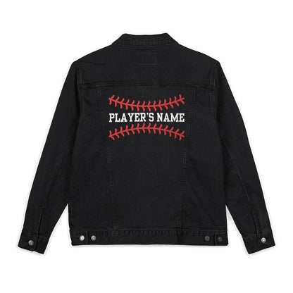 Personalized Black Denim Jacket