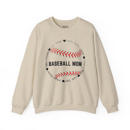 Loud and Proud Baseball Mom Crewneck Sweatshirt