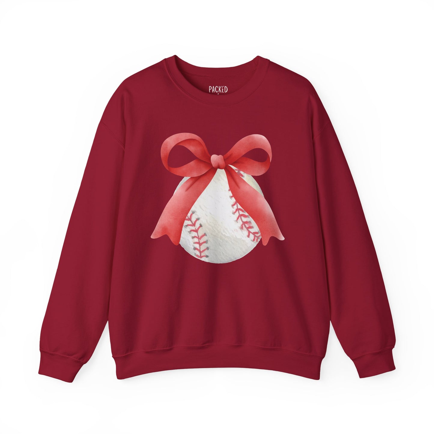 Bows to Baseball Crewneck Sweatshirt