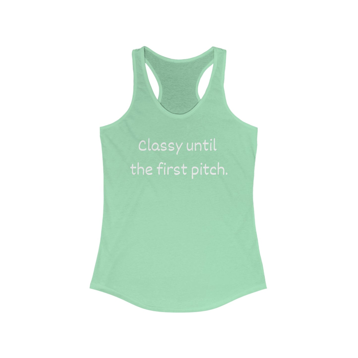 Baseball Mom Energy Racerback Tank