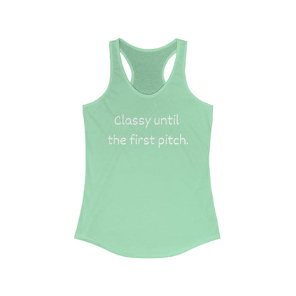 Baseball Mom Energy Racerback Tank