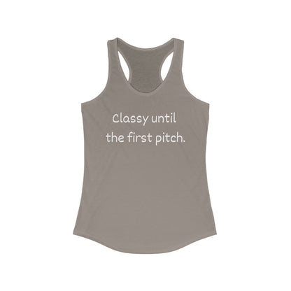 Baseball Mom Energy Racerback Tank