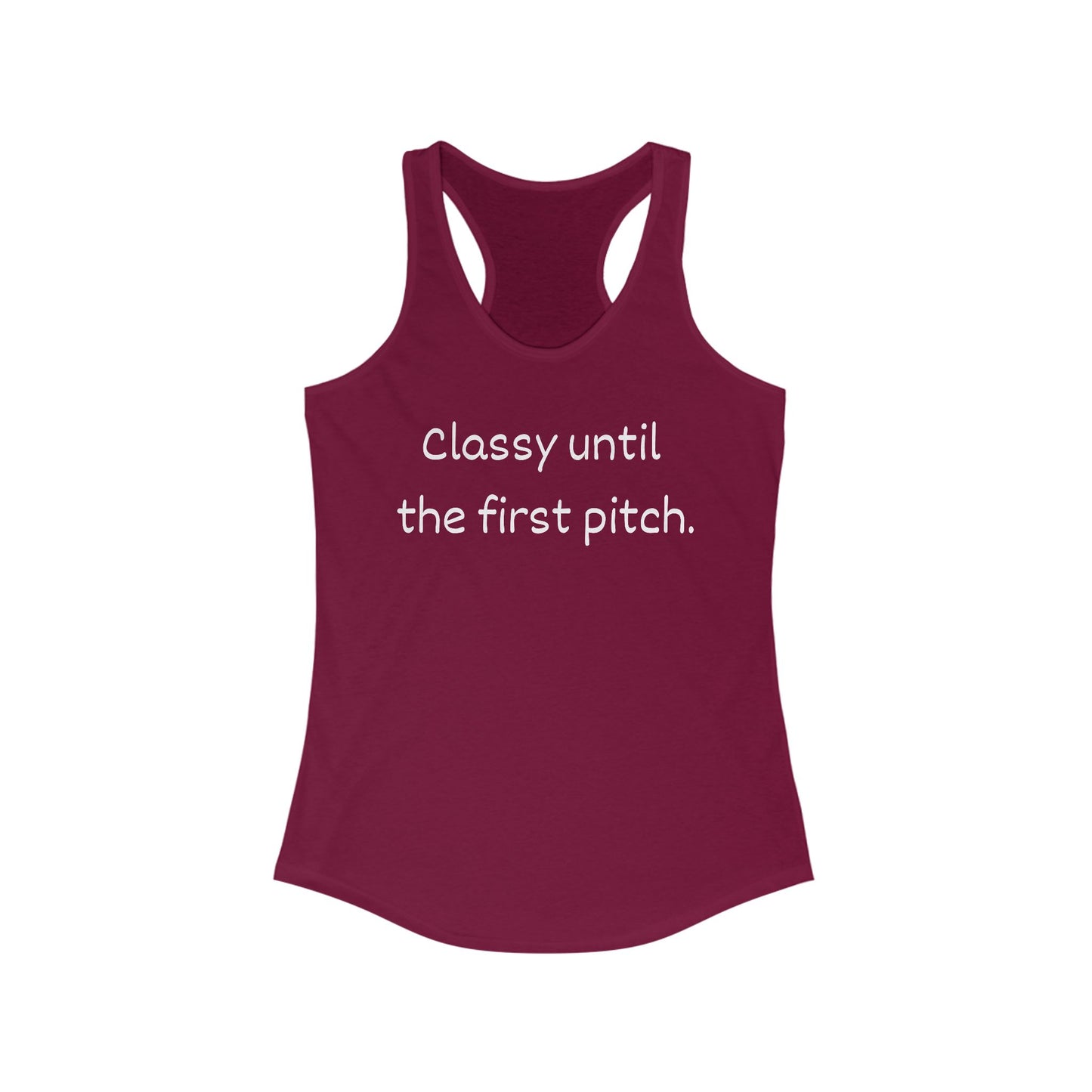Baseball Mom Energy Racerback Tank